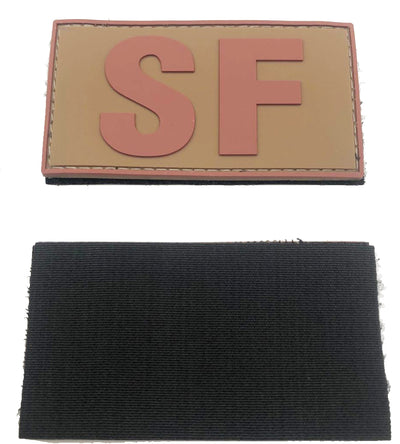 Security Forces SF Shoulder Patch - Brown PVC Patch